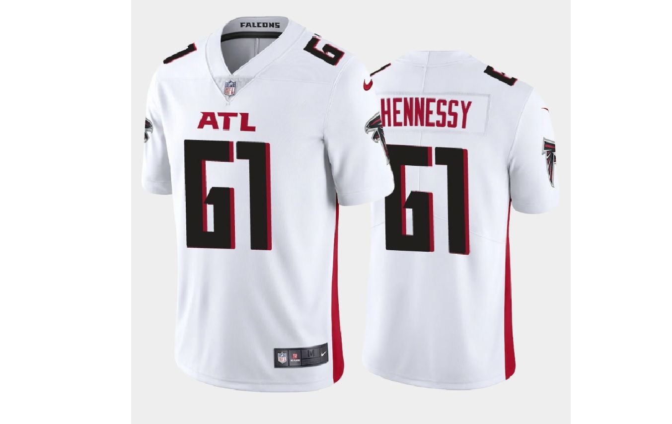 Men Atlanta Falcons #61 Matt Hennessy Nike White Player Game NFL Jersey->atlanta falcons->NFL Jersey
